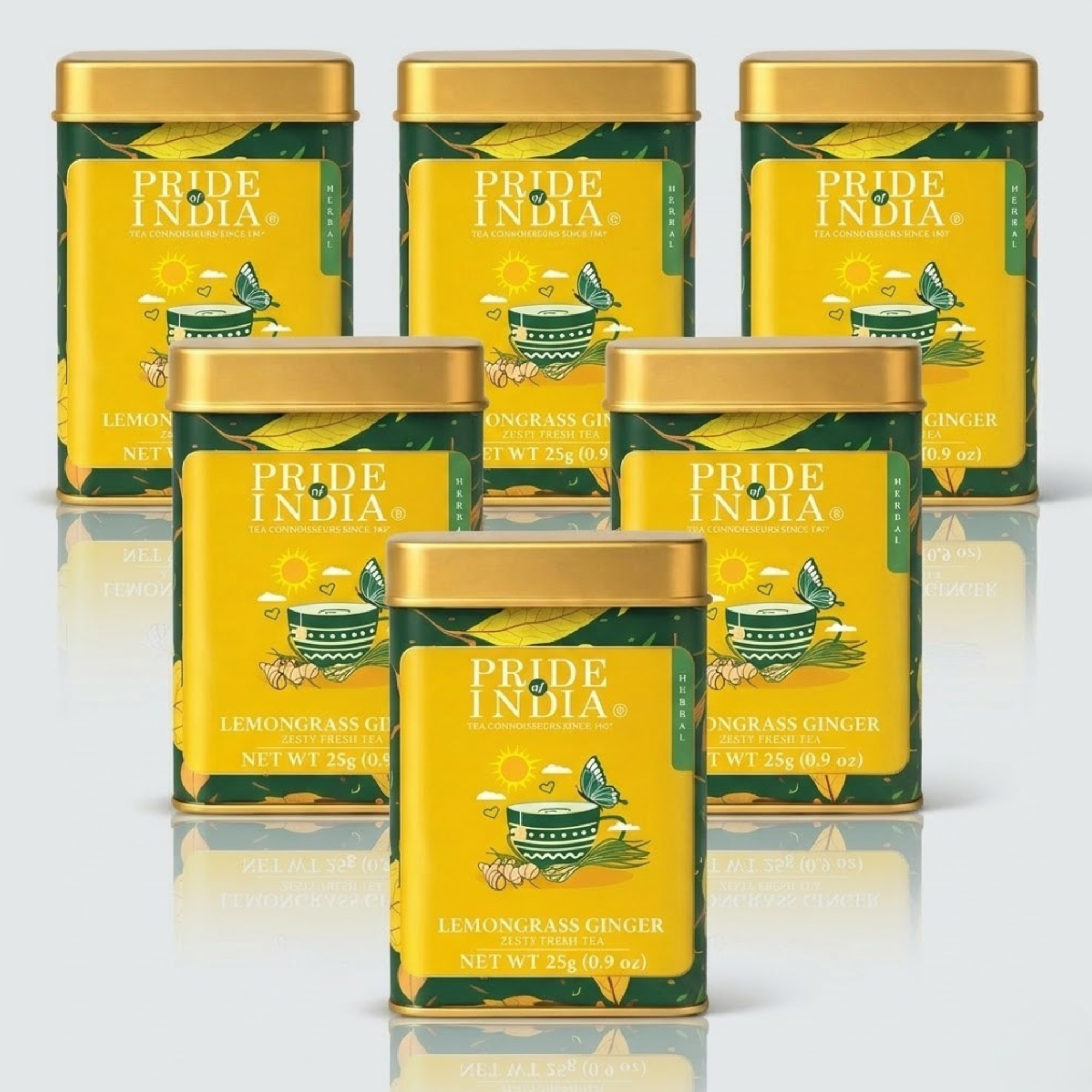 Lemongrass Ginger - Zesty Fresh Tea Bags