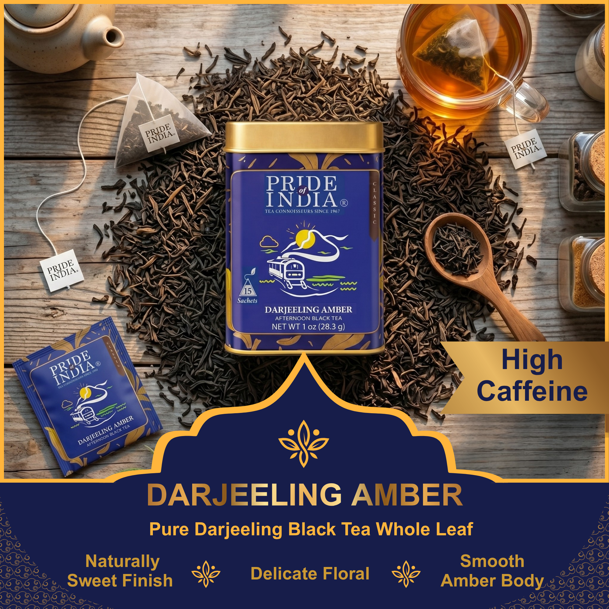 Darjeeling Amber - Afternoon Black Tea Bags