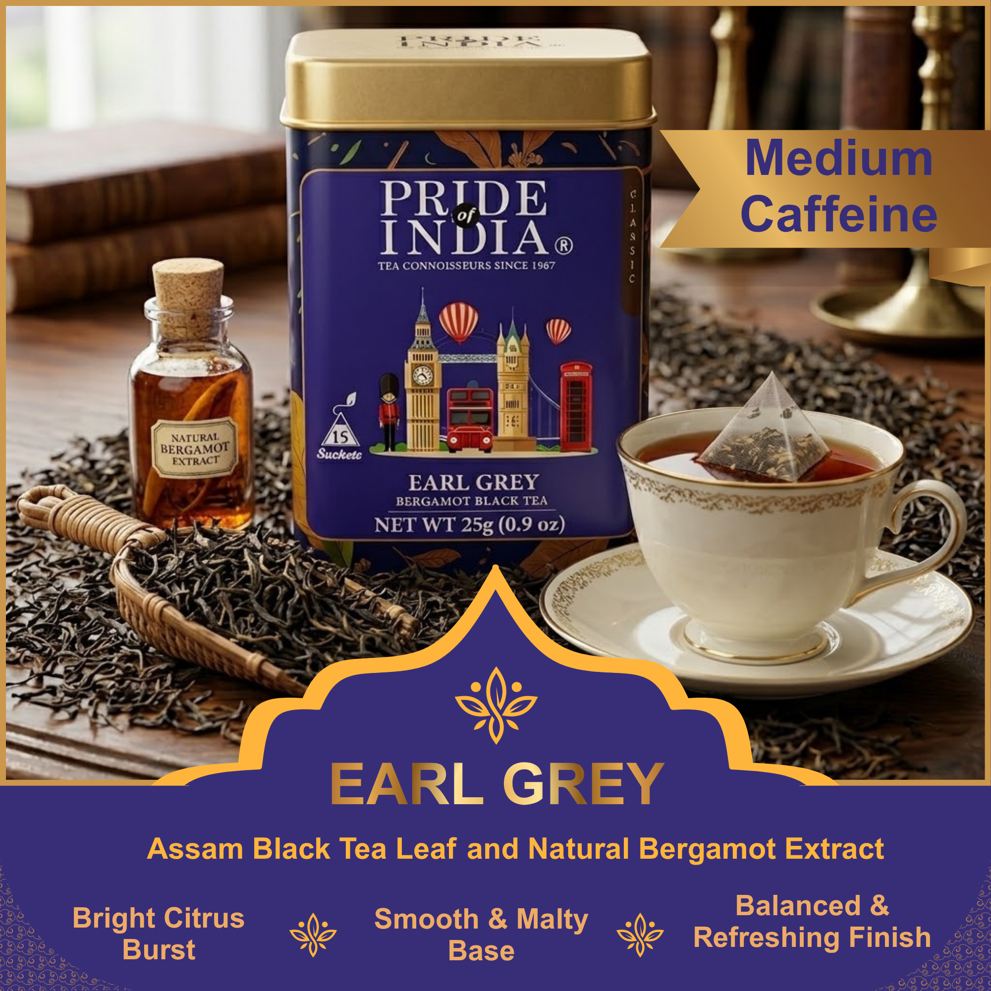 Earl Grey - Bergamot Black Tea Bags