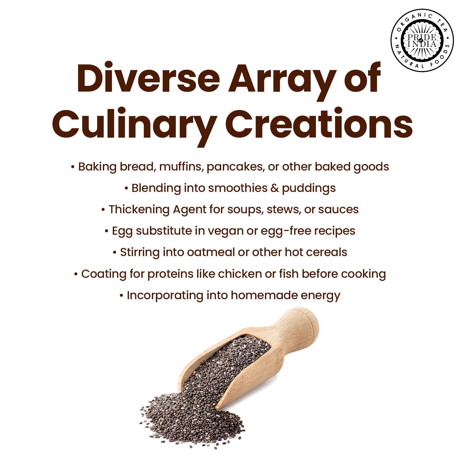 Cold Milled Raw Chia Ground - Omega-3 & Fiber Superfood Jar - Pride Of India