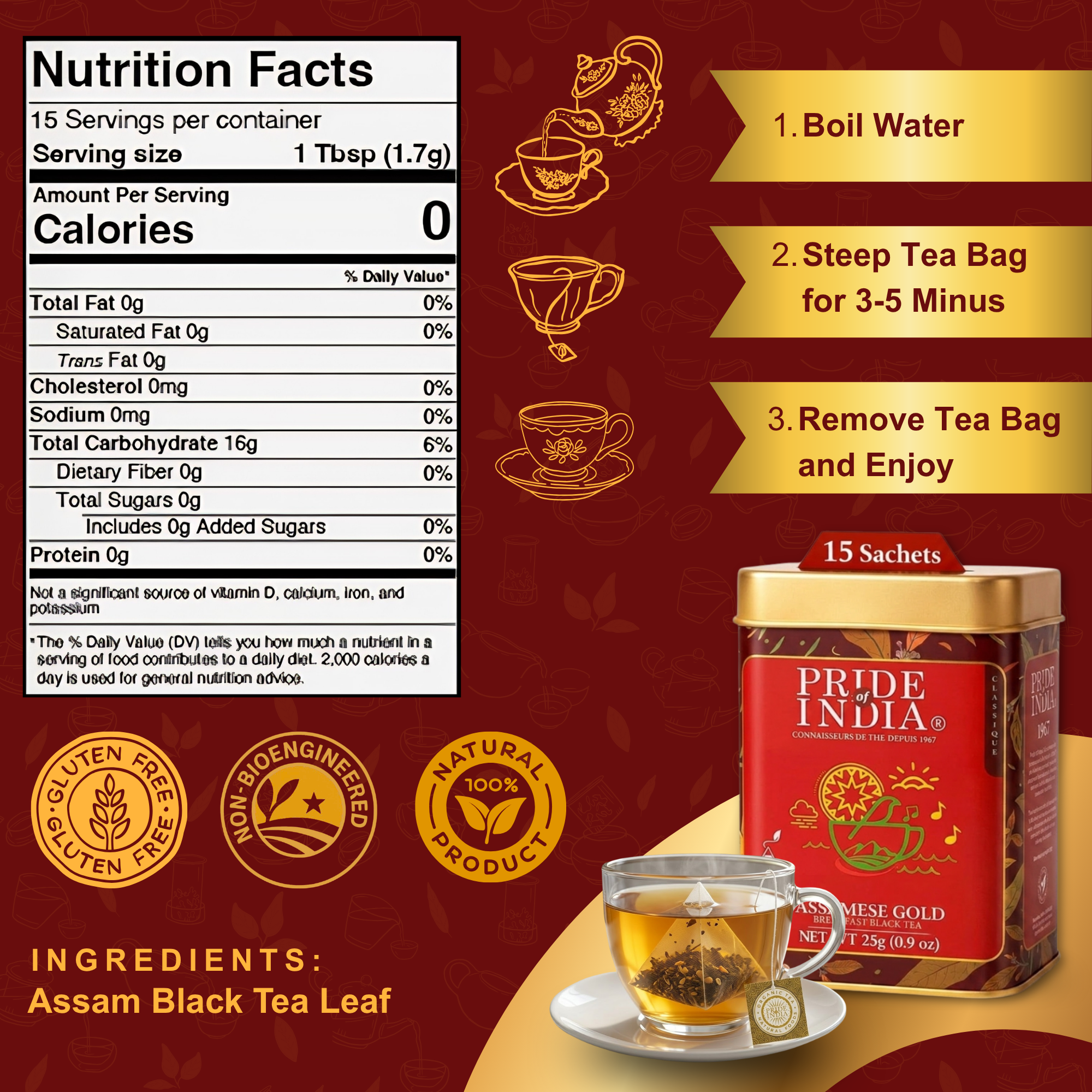Assamese Gold - Breakfast Black Tea Bags