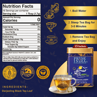 Darjeeling Amber - Afternoon Black Tea Bags