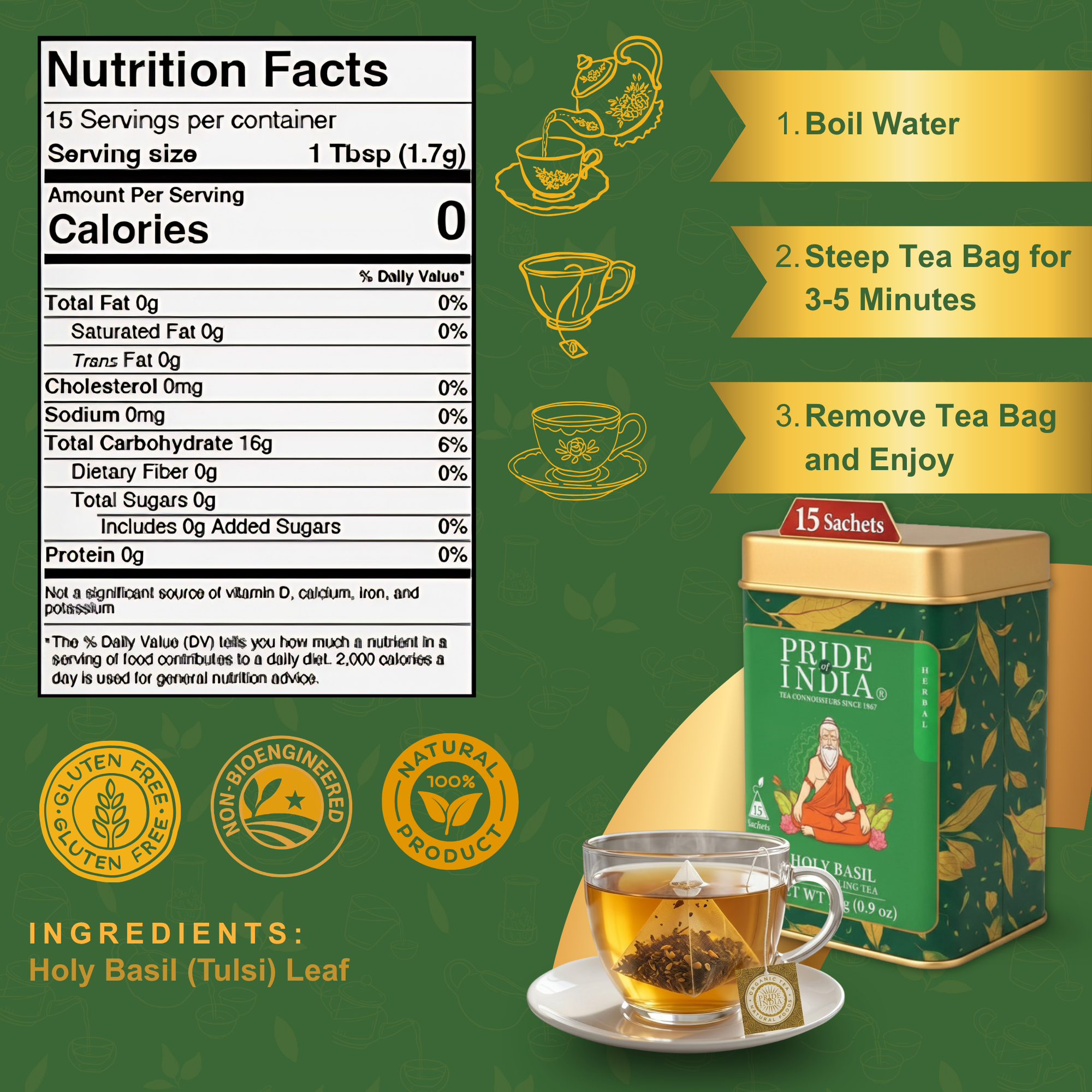 Holy Basil - Divine Healing Tea Bags