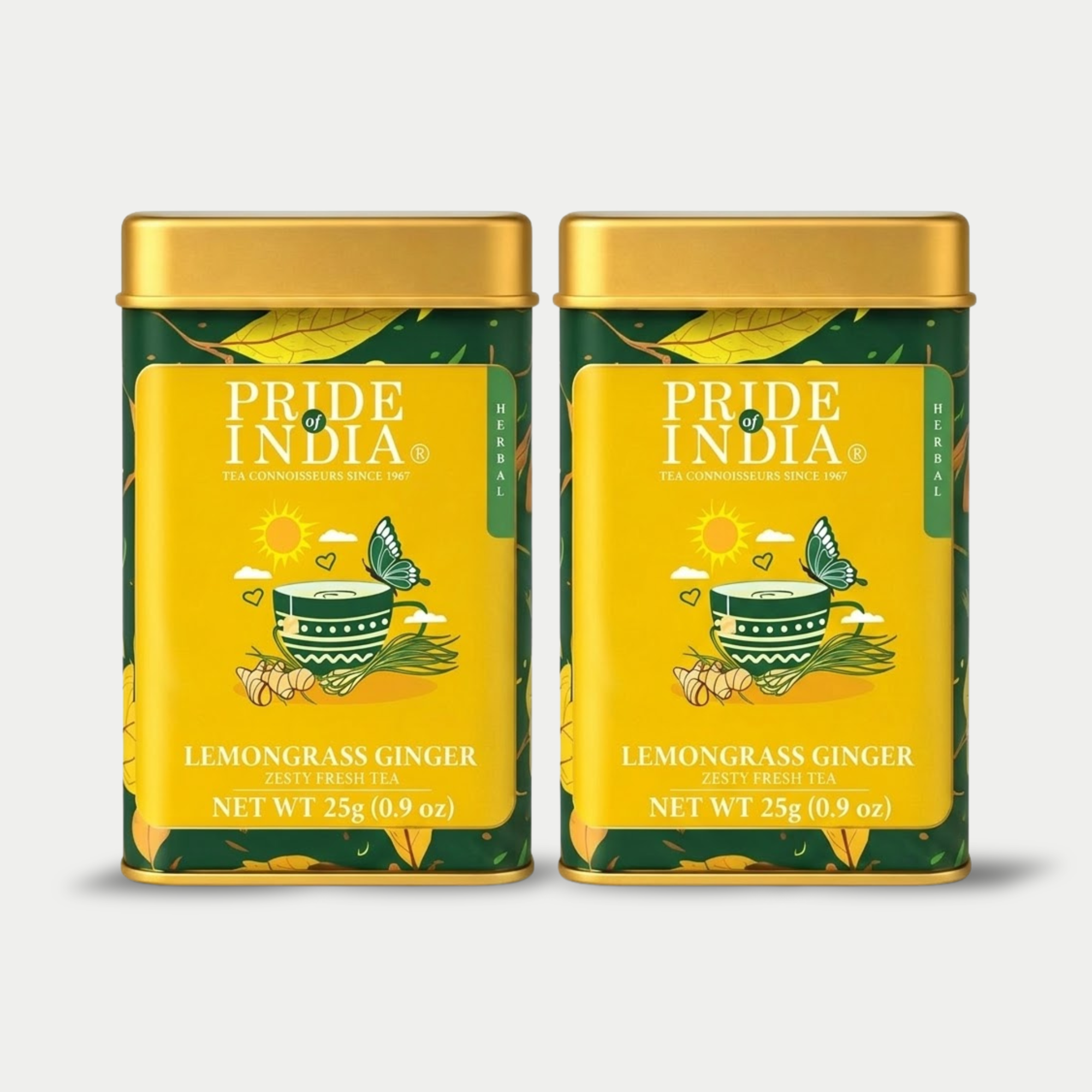Lemongrass Ginger - Zesty Fresh Tea Bags