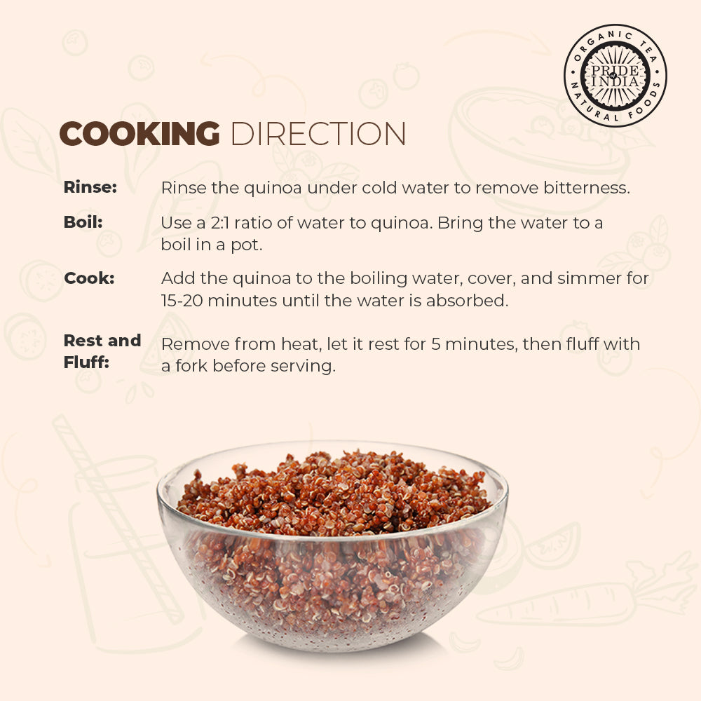 Red Royal Quinoa - Protein Rich Whole Grain Jar - Pride Of India