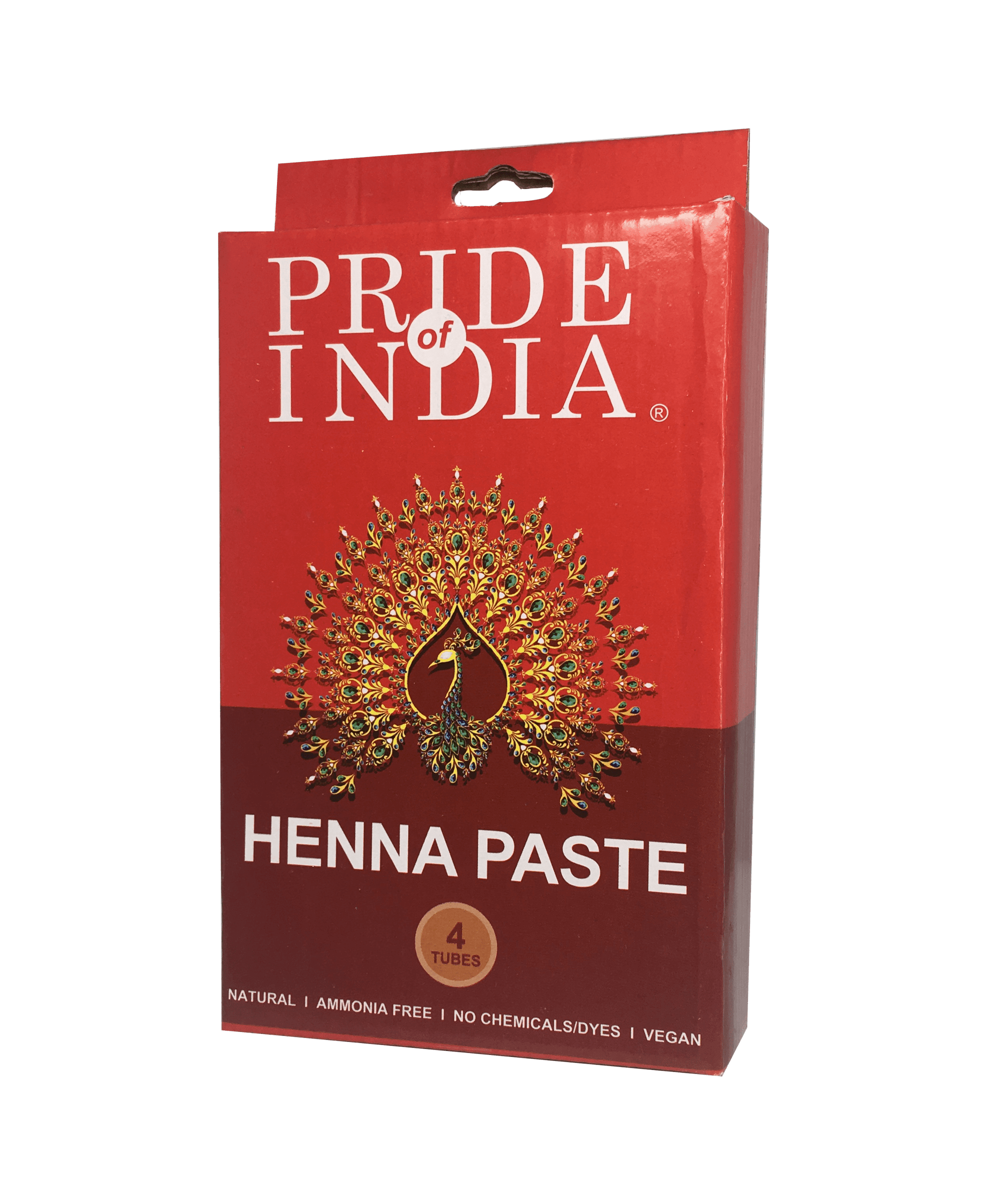 Herbal Henna Tattoo Mehendi Paste - BUY 1 GET 1 FREE  - 1.25oz Tube (100% Natural) - Pride Of India