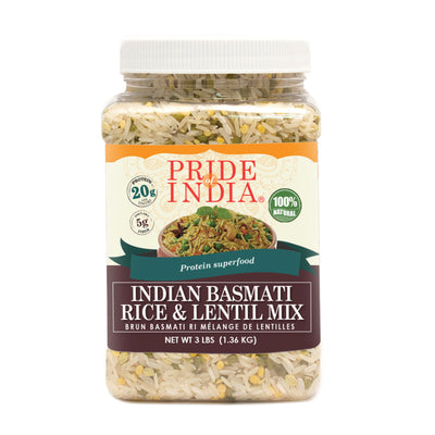 Indian White Basmati Rice & Lentil Kitchari Mix - Protein Superfood Jar - Pride Of India