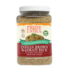 Extra Long Indian Brown Basmati Rice - Naturally Aged Healthy Grain Jar - Pride Of India