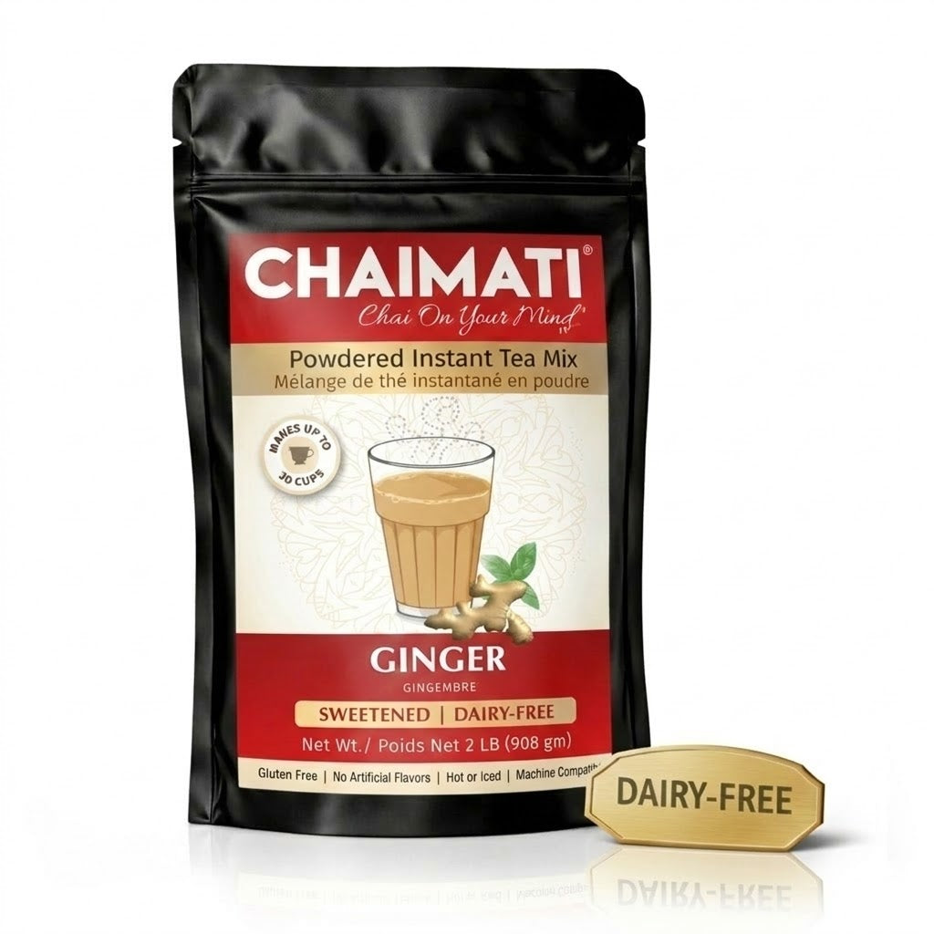 CHAIMATI Dairy-Free Instant Ginger Chai Latte Premix - 2 lb