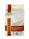 Extra Long Indian Brown Basmati Rice - Naturally Aged Healthy Grain Jar - Pride Of India