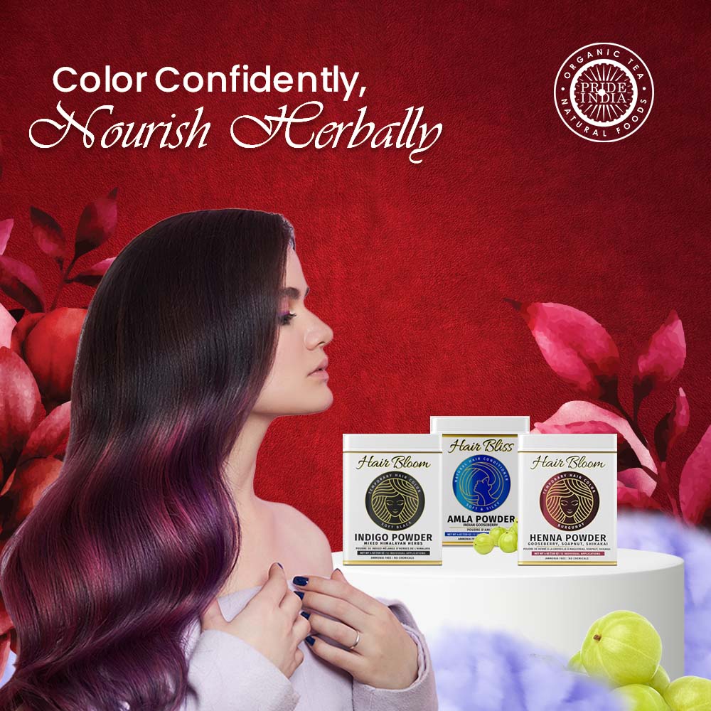 Herbal Hair Color & Care Combo - Pride Of India