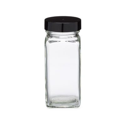 Clear Spice Jars w/ Easy Dispense Dual Sifter Caps