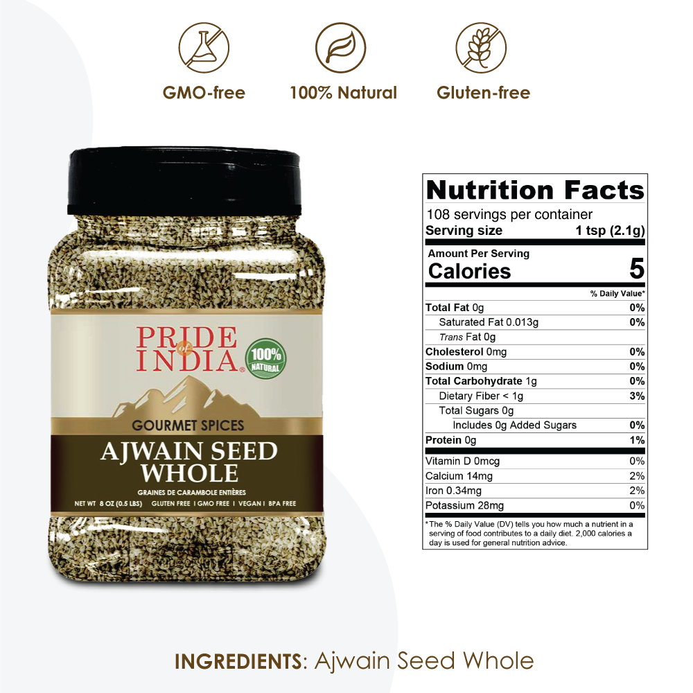 Gourmet Ajwain Seed Whole Carom Seeds Pride Of India