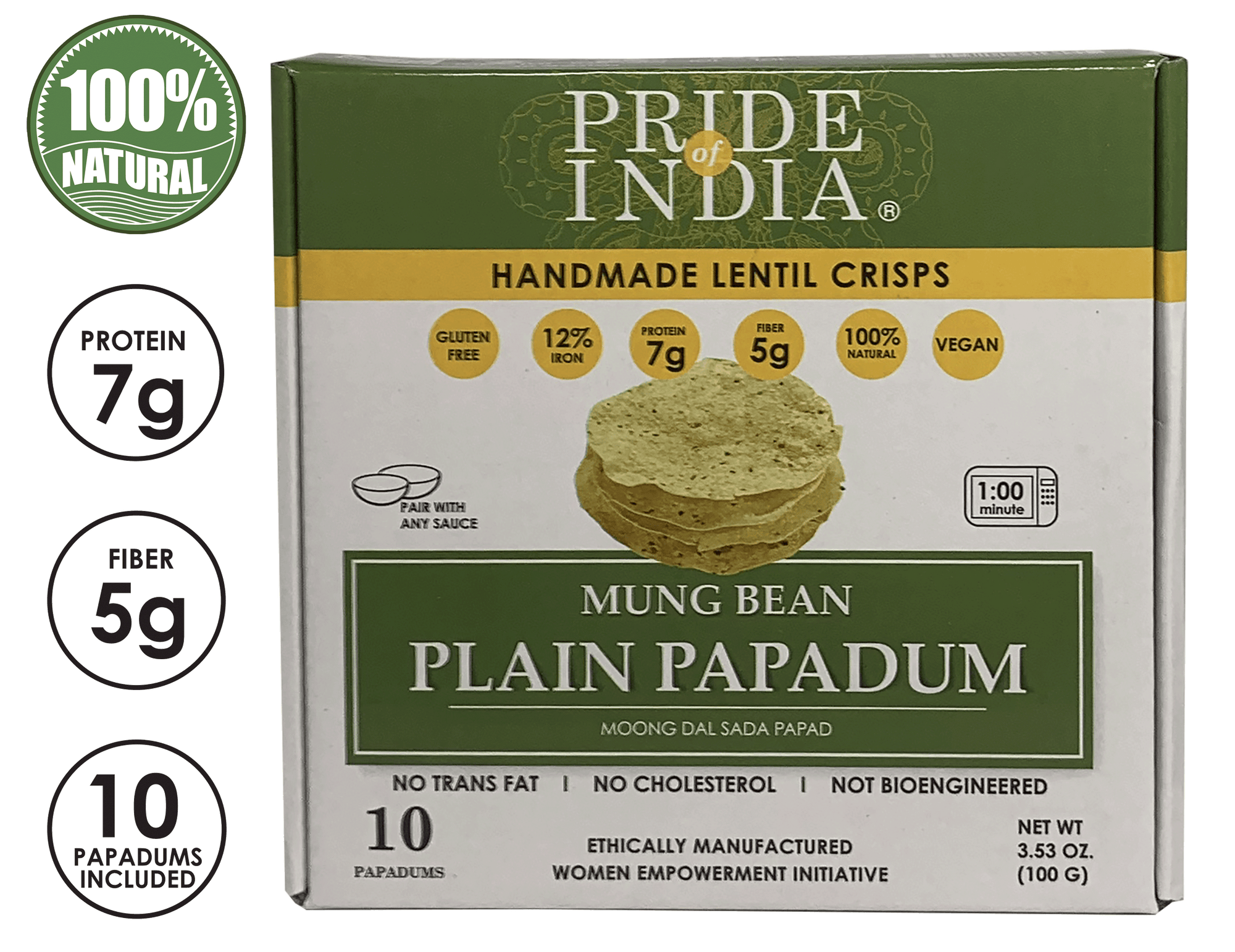 Indian Lentil Crisps Papadum (Boxes)