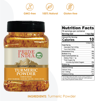 Gourmet Turmeric Ground (High 5-6% Curcumin) - Pride Of India