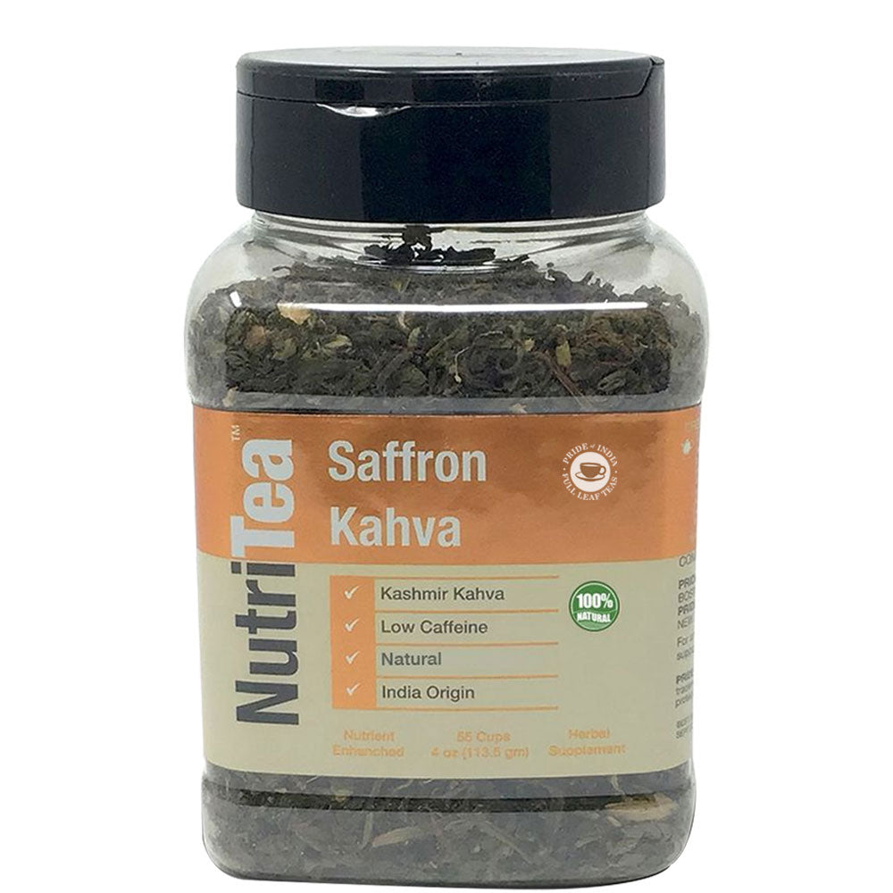 NUTRITEA Natural Saffron Kahwa Chai Full Leaf Tea - Pride Of India